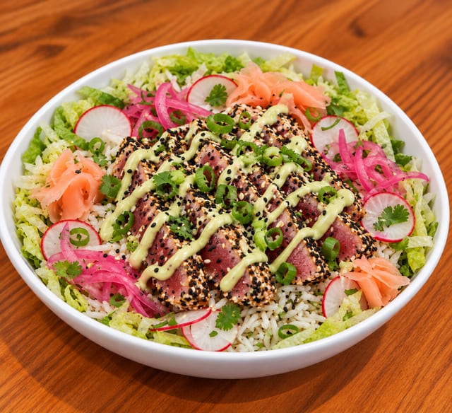 Hawaiian Sesame Tuna Bowl.