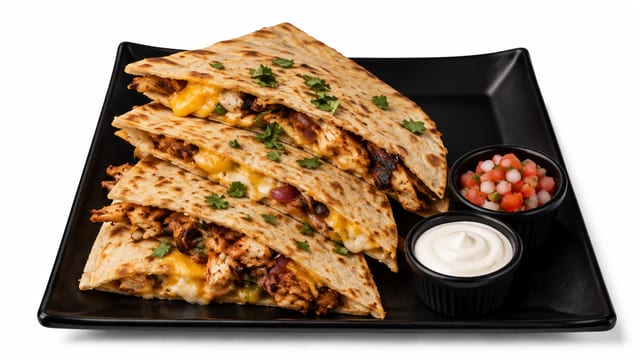 Jerk Chicken Quesadilla.