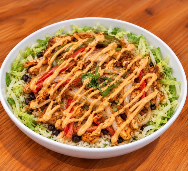 Chicken Fajita Bowl.